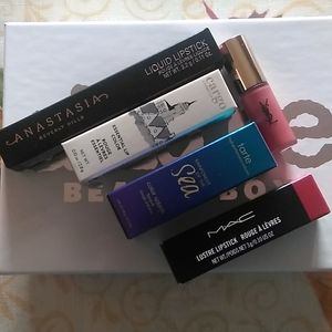 LOT of 5 LIPSTICKS- ANASTASIA BEVERLY HILLS, MAC